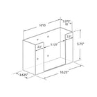 Azar - Distributeur vertical à 1 compartiment en acrylique pour gants - 5.75 po H x 10.25 po l x 3.625 po P - Transparent-Recommandé pour les boîtes de 9,75 po de large x 3,25 po de profondeur ou moins