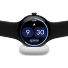 Google Pixel Watch 4 - 45 mm - Wi-Fi - Matte Black Case - Obsidian Active Band-Powered by machine learning, this higher-precision dual-frequency GPS gives you more accurate route tracking on runs and hikes than before, from skyscraper-lined streets to dense forests