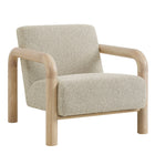 Modway - Sereno Boucle Chaise d’accent - Chêne en marbre-Chaise d’accent moderne