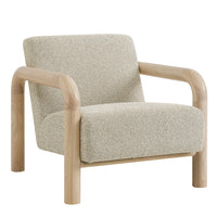 Modway - Sereno Boucle Chaise d’accent - Chêne en marbre-Chaise d’accent moderne