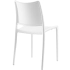 Modway Hipster Dining Side Chair - White - 2 Pack-For indoor or outdoor use