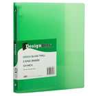 JAM Paper Plastic 3 Ring Binder, 0.75 inch, Green, 5 Pack (53016grg)-3/4"