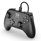 PowerA Advantage Wired Controller for Nintendo Switch 2 - Black-On-board Audio Controls: Quickly adjust the volume of your headset, mute your mic and change the EQ mode for a more immersive gaming experience using the audio button on the back of the controller. EQ Modes: Standard, Bass Boost, Immersive.