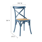 Modway Gear Dining Side Chair - Harbor-Coated Elm Wood Frame