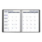 Blueline 2027 Net Zero Carbon Monthly Planner with Twin-Wire Binding - 8-7/8" x 7-1/8" - Assorted Colours - Bilingual-100% post-consumer recycled paper