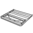 Modway Horizon Stainless Steel Twin Bed Frame - Silver-Easy To Assemble And Fold Away
