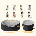 PawHut Dog Car Seat for Small/Medium Pets-Colour: Black, Grey