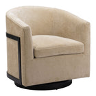 Zuo Hanko Swivel Chair - Golden Beige-Assembly not required