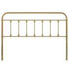 Modway - Sage Métal Tête de lit Queen, Or-Hauteur ajustable