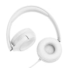 JBL Tune 530C Wired On-Ear Headphones - White-Tangle-free flat cable