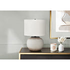 Monarch Specialties 21" H Table Lamp - Cream Ceramic / Ivory / Cream Shade-The easy to use 3-way rotary switch holds a single bulb (not included) with a maximum outage of 100W/120V to adjust the lighting ambiance and instantly brighten or dim a room
