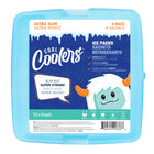 Fit And Fresh - Cubes réfrigérants minces cool coolers bleu - paquet de 4-Blocs réfrigérants non toxiques, exempts de BPA