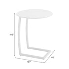 Zuo Noga End Table - White-6