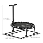 Soozier 2-in-1 Soccer Rebounder Trampoline with 8 Adjustable Angles-Painted steel frames with balanced base for improved stability 