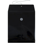 JAM Paper Plastic Envelopes with Button and String Tie Closure, Letter Open End, 9.75 x 11.75, Black Poly, 108 Pack (118B1BLB)-Size: 9-3/4" x 11-3/4"
