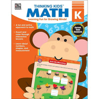 eBook: Thinking Kids 704461-EB Thinking Kids' Math - Grade Kindergarten-You will receive two emails: one confirming your entire order, and one with a "Download Software" buttonYou can download immediately or return to your email to download later