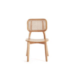 Manhattan Comfort Versailles 18.5" Industry Chic Dining Chair - Nature - Set of 4-Seat Made from Plywood