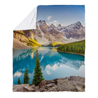 Staples Print Plush Fleece Blanket-Soft, lightweight fleece