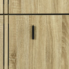 HOMCOM Shoe Storage Cabinet with 3 Flip Drawers for 18 Pairs - Oak-Colour: Oak  