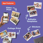 Fujifilm Instax Link Wide Smartphone Printer - Ash White-For use with  Instax WIDE instant film  only  (sold separately)