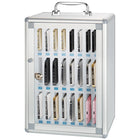 Kore Design 36-Slot Cell Phone Storage Wall Mount Aluminum Lock Box-Quick Access: Transparent door design allows students and teachers to locate items at a glance.
