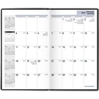 AT-A-GLANCE - Agenda mensuel de poche 2026 - 6 1/16 po H x 3 5/8 po l - noir - bilingue-Un mois sur deux pages