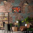 Calgary Flames 1989 Cup Celebration - Framed Canvas - 31" x 22"-Officially licensed by the NHL and NHLPA