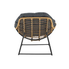 Manhattan Comfort Benson Modern 3-Piece Patio Rocking Chair Set - Grey-Home Assembly Required. All Hardware Included