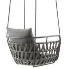 Modway Kaliah Outdoor Patio Aluminum Swing Chair - Charcoal Charcoal-Assembly Required