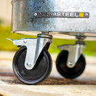 Permasteel 80 qt Rolling Cooler - Galvanized Steel-Exterior Dimensions: 32.4"W x 18.3"D x 18.5"H 30.8 lbs