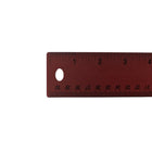 JAM Paper - Règle en aluminium solide de 12 po avec support en liège antidérapant - Bourgogne métallique-Cette règle est semi-flexible, possède des coins arrondis et dispose d'un dos en liège antidérapant, ce qui lui permet de rester bien en place sur toutes les surfaces.