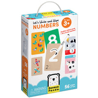Banana Panda Let's Write and Wipe Numbers-Write-on wipe-off format ensures endless fun