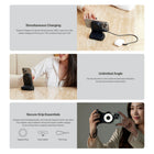 Adam Elements SELFIE Shot Magnetic Hand Grip Power Bank - 5,000 mAh - Black-Tripod Compatible: Equipped with a standard 1/4 inch screw, compatible with camera tripods, offering professional-level stability and versatility