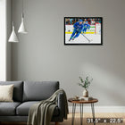 Daniel Sedin Vancouver Canucks - Framed Canvas - 31" x 22"-Ready to hang - arrives fully assembled