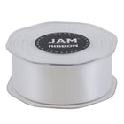 JAM Paper Double Faced Satin Ribbon - 1 1/2" W x 25 yd. - White Sold Individually-Our decorative ribbon is made from the highest quality double-faced satin, which features a smooth finish!