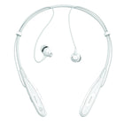 Brookstone Fitlink Wireless Bluetooth Neckband Earbuds - White-Listen in comfort and style, wherever you are