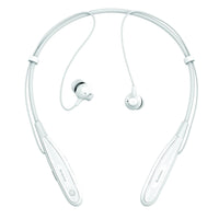 Brookstone Fitlink Wireless Bluetooth Neckband Earbuds - White-Listen in comfort and style, wherever you are