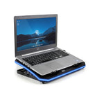 Aluratek Ergonomic USB Laptop Cooling Pad with RGB Lights - Black-Create a comfortable and ergonomic workspace wherever you go, choose between 7 angled working surfaces (Up to 30 degrees) - two guards extend out to give your laptop a sturdy resting place