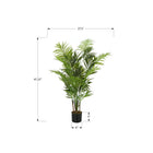 Monarch Specialties 47" Artificial Indoor Areca Palm Tree - Floor - Black Pot-This easy-care faux potted plant is made from the highest quality materials and requires no maintenance or watering, for a sustainable, environmentally friendly, decorative accent that will last a lifetime