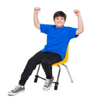 Bouncyband for Elementary School Chairs - Black-Patented design keeps the bands elevated for continuous silent use and prevents it from slipping
