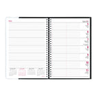 Brownline - 2026 Agenda hebdomadaire Pre-Vu - 8-1/2" x 6-3/4" - Noir - Bilingue-Section transparente sur la couverture pour une visualisation facile !