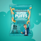 Vitali-T Super Puffs Crunchy Protein Puffs - Salt & Vinegar - 50g - 24 Pack-Oven-baked