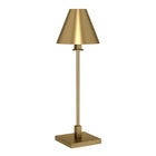 Hudson&Canal - Lampe de table Clement de 71 cm de haut avec abat-jour en métal, - Laiton/laiton-Design moderne et élégant pour votre salon, votre espace de travail ou votre table de chevet