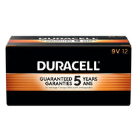 Duracell Coppertop 9V Alkaline Batteries - 12 Pack-LONG-LASTING BATTERIES DESIGNED FOR DEPENDABILITY: Duracell Coppertop alkaline batteries deliver the lasting power and performance you can count on for electronic devices throughout the home or on-the-go