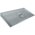 JAM Paper Enveloppes en plastique format affaires n° 10 avec ferm. à bouton et ficelle, 5 1/4 x 10 po, gris fumée, 24/paquet-Ouverture : Livret