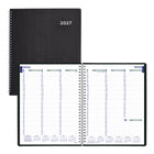 Blueline 2027 DuraFlex Weekly Planner - 10-3/4" x 8-1/2" - Black - Bilingual-12-Month: January 2027 to December 2027