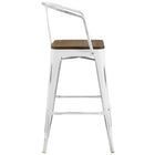 Modway Promenade Bar Stool - White-Some Assembly Required