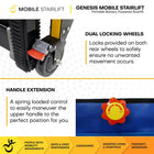 Mobile StairLift Genesis Portable Stairlift - Black-Includes a transfer board to assist lateral transfers between chairs and surfaces
