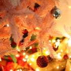 HOMCOM 6' Artificial Christmas Tree with Realistic Tips - Pink-Overall Dimension: 5FT: Φ29.5" x 59"H. 6FT: Φ43.3" x 70.75"H. 7FT: Φ41.25" x 82.75"H 