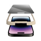 PanzerGlass Privacy Screen Protector iPhone 14 Pro Max - Black-AB coating proven to kill up to 99.99% of all common surface bacteria
